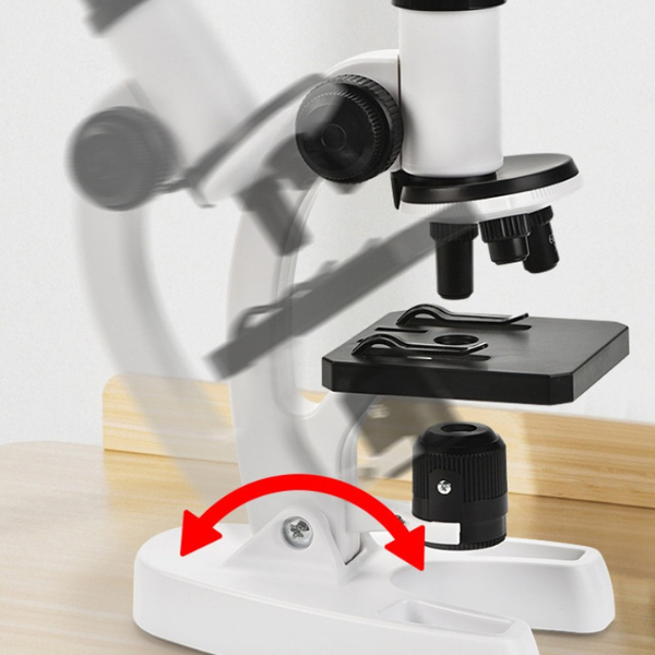 🔬 Microscope Educatif pour enfants🤩3 niveaux de grossissement (300x à 1200x)