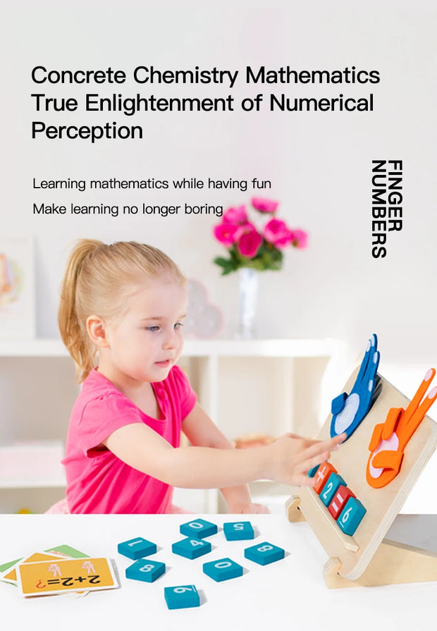 Coffret d’éveil mathématique - Apprends à Compter avec les Doigts !