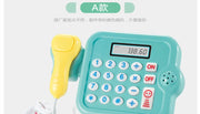 Children play at home toy electric simulation supermarket cash register cartoon frog animal shopping cart computer baby gift