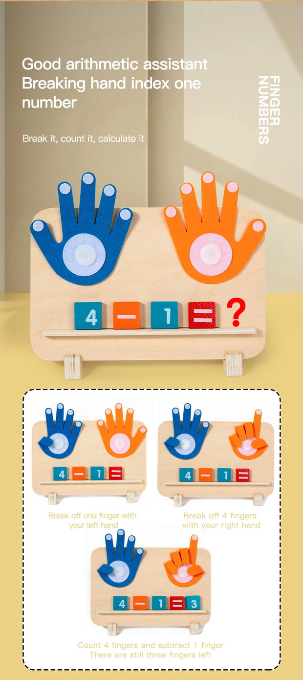 Coffret d’éveil mathématique - Apprends à Compter avec les Doigts !