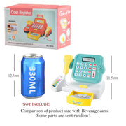 Children play at home toy electric simulation supermarket cash register cartoon frog animal shopping cart computer baby gift